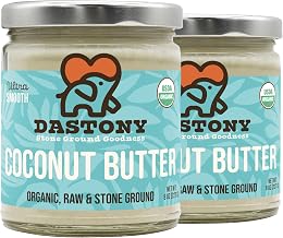 Dastony Organic Raw Coconut Butter, 8 oz | Only One Ingredient | Vegan, Paleo and Keto Friendly, Non GMO, Gluten-free - Pack of 2