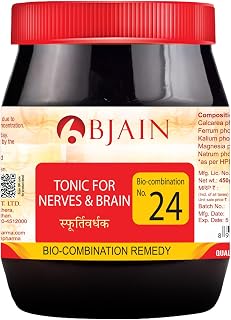 Bjain Bio-Combination No.24 (Tonic For Nerves & Brain) Tablets, 450gm, Homeopathic Medicine