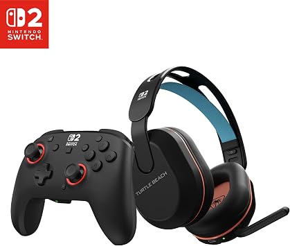 Bundle of Turtle Beach Stealth 500 Wireless Gaming Headset Nintendo Switch 2, Black + Turtle Beach Rematch Wireless Gaming Controller Nintendo Switch 2, Lite