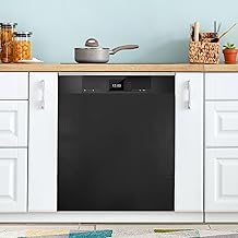 Black Dishwasher Magnet Cover Refrigerator Panel Decal Deco for Cabinet Kitchen Laundry Room Gift 23" x 26 "