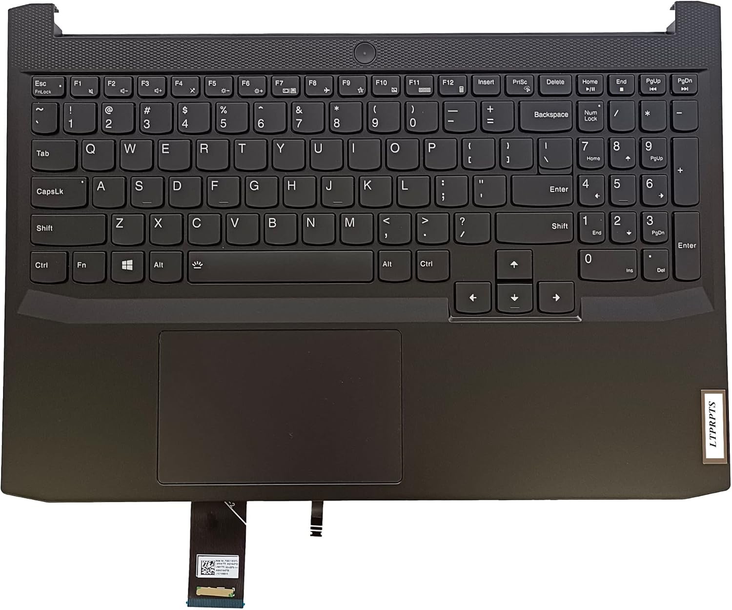 Replacement for Lenovo Ideapd Gaming 3-15ACH6 3-15IHU6 82K2 Yoga 13ALC7 Laptop Upper Case Palmrest Backlit Keyboard Touchpad Assembly Part 5CB1D04600 Black