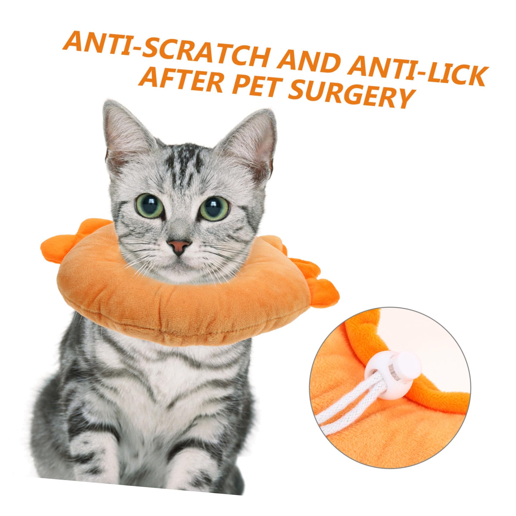 FRCOLOR 3pezzi Collare Per Gatti Forma Di Cartone Animale Protezione Post-operatoria Per Ferite e Confortevole Per Cani e Gatti Piccoli