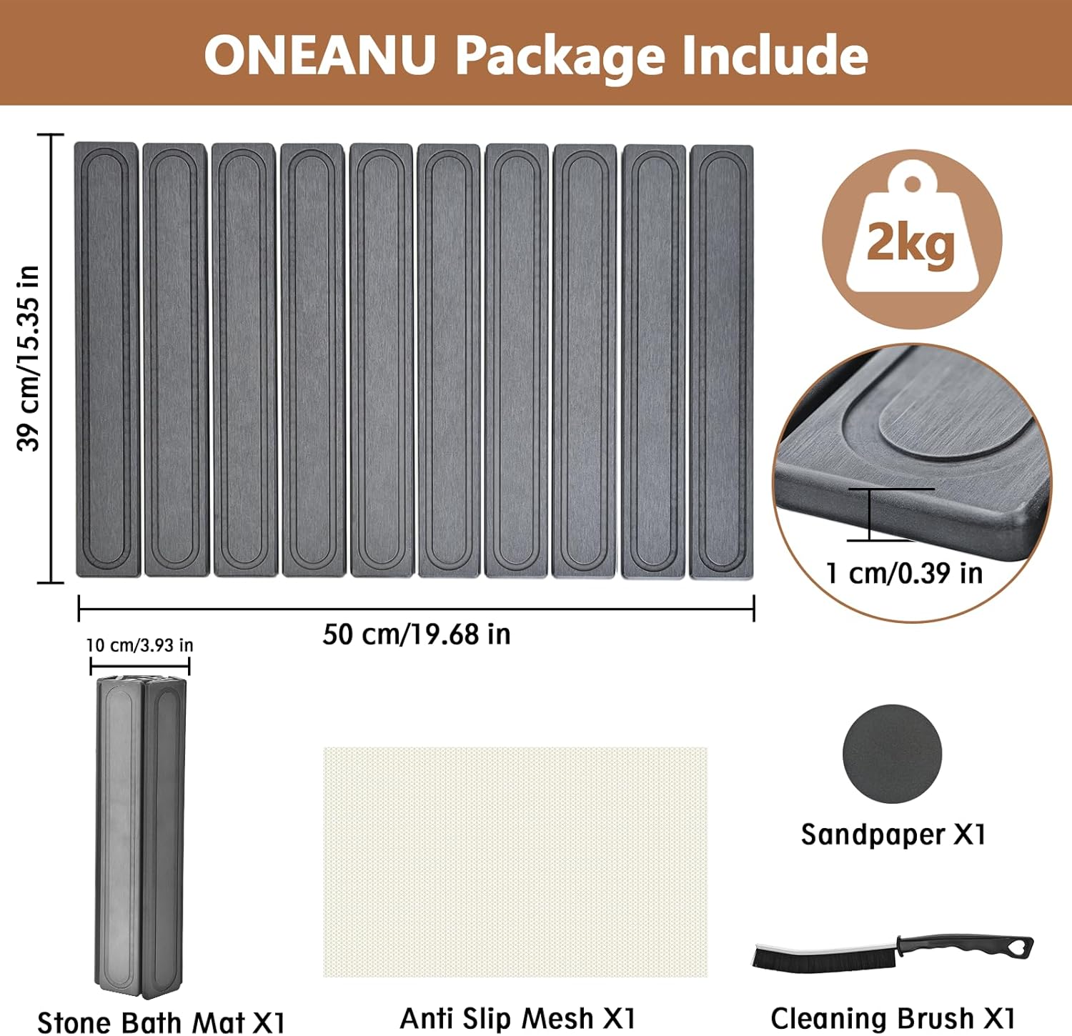 Stone Drying Mat for Kitchen Counter, Fast Dry Dish Drying Mats,Quick Dry Absorbent Collapsible Diatomaceous Earth Bath Mats, Large Stone Bath Mat for Kitchen Dishes Bottles Cups Bathroom