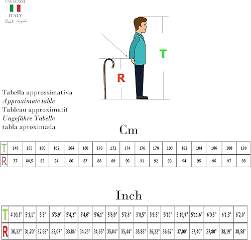 Miniatura 9 de HandMade Italy Bastón hecho a mano en Italia – Hecho a medida – Madera y estaño sólido – Mango de cabeza de caballo – para hombres, mujeres,