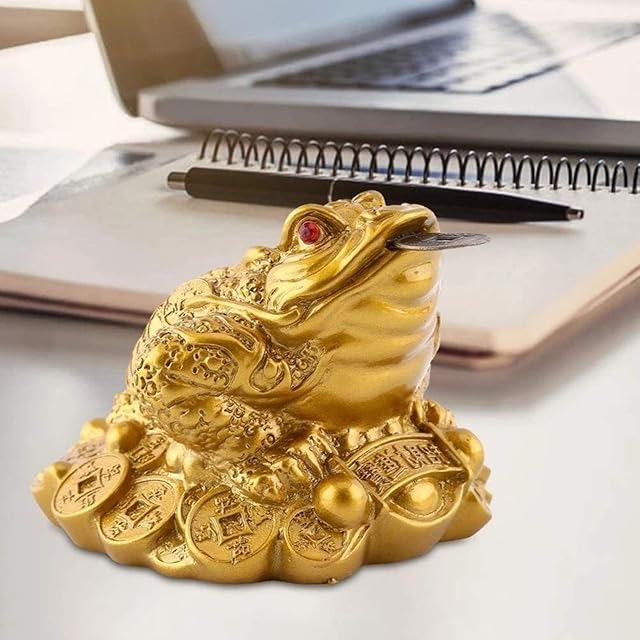 Foto 2 de 5 de Rana de dinero de la suerte, sapo Feng Shui y 5 juegos de monedas chinas de Feng Shui