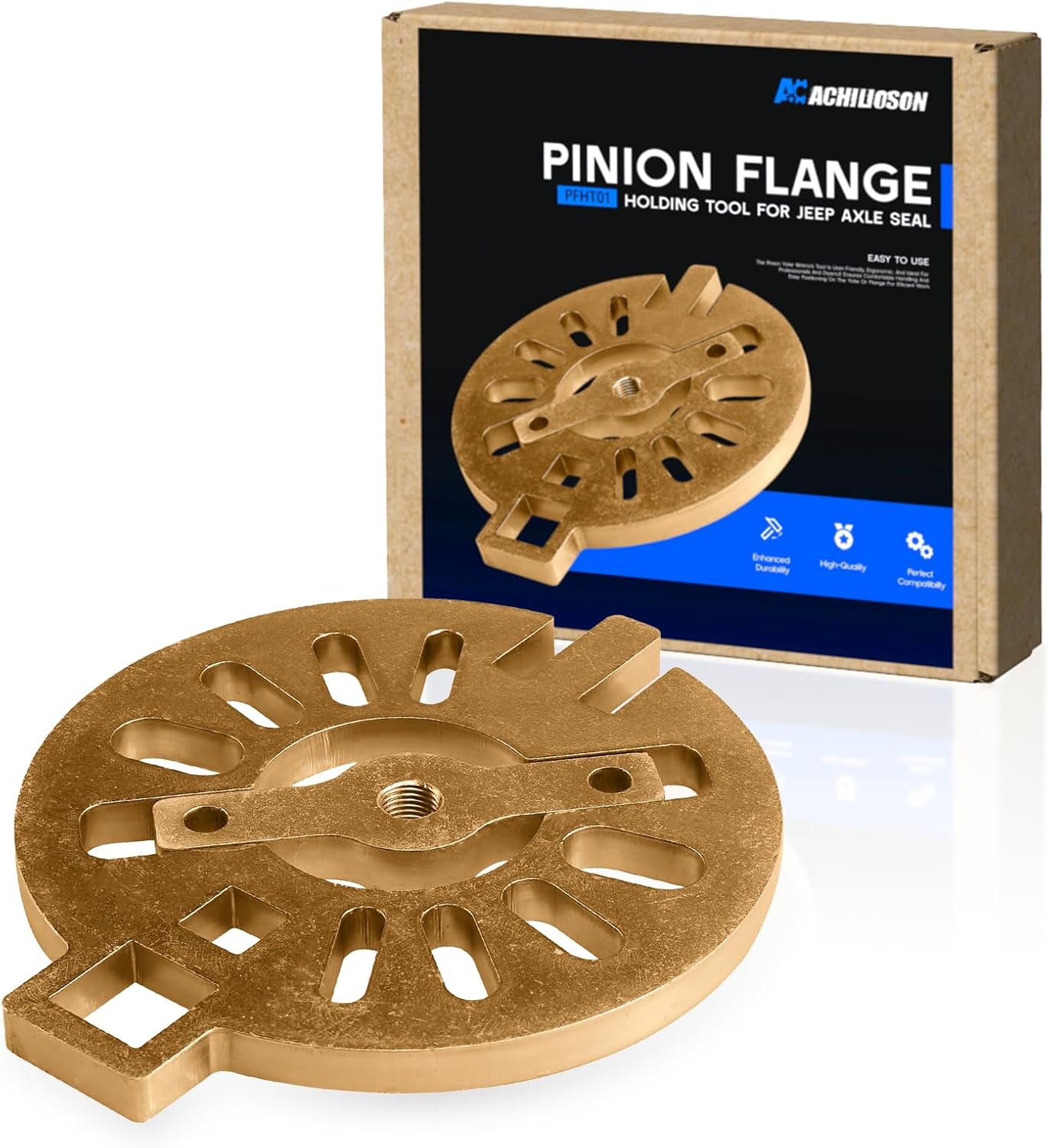 Pinion Flange Holding Tool pinion yoke puller Holder Yoke Wrench Compatible with Jeep Ring Rear End Axle Nut Seal 8.8 40 Dana