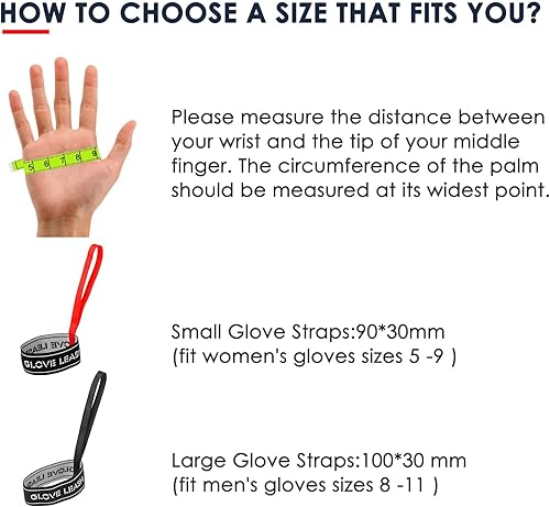 Miniatura 3 de XMJY Correa de seguridad para guantes deportivos, guantes de esquí, correa elástica para muñeca, accesorios perfectos de montañismo y esquí para