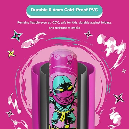 Miniatura 2 de COMMOUDS Saco de boxeo de 67 pulgadas para niños, juego de boxeo inflable con guantes, saco de boxeo de rebote rápido para practicar karate,