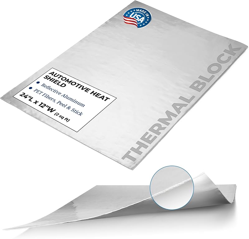 Manta térmica automotiva adesiva Second Skin Thermal Block 30,48 x 60,96 cm – 1 unidade