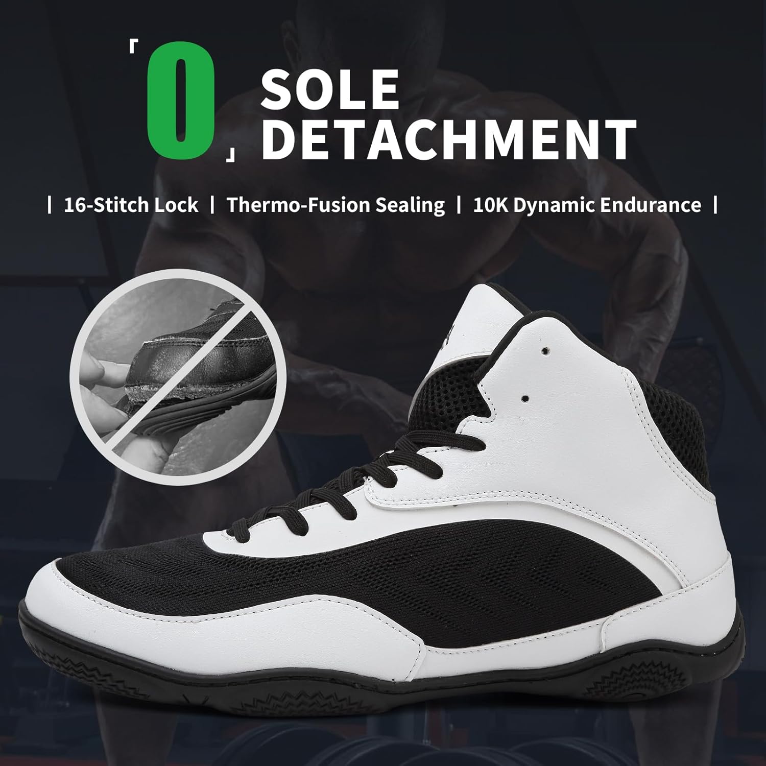 Wrestling Shoes Boxing Boots for Men Youth Women Lightweight Breathable Non-Slip Cross Training Squats Bodybuilding Gym - Image 5