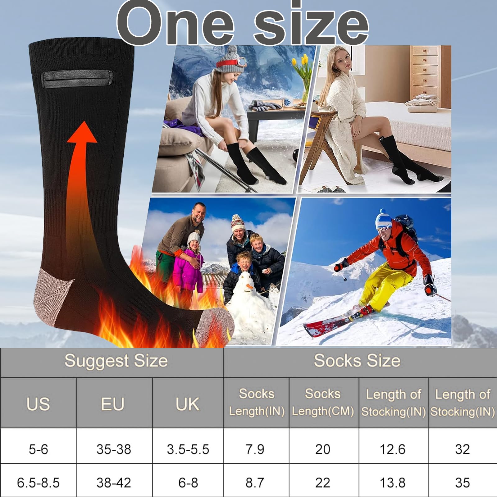 Chaussons Chauffants Femme Et Homme – Pantoufles Chauffantes Électriques Avec 2 Batteries 4000mAh (Gris + Batterie 4000mAh, L - (Femmes 42-43 / Hommes 40-41