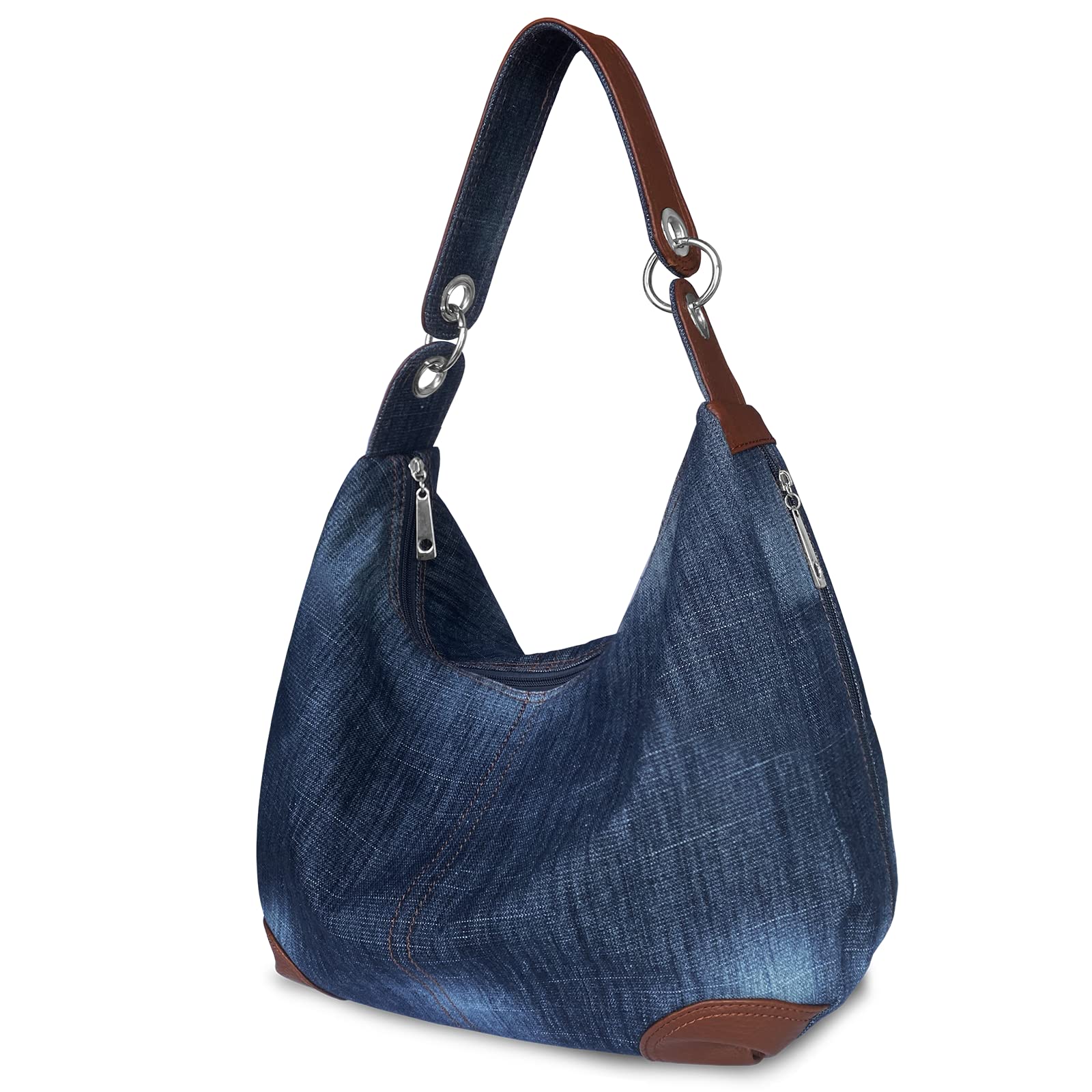 ChicBIchic Boutique Womens Handbag Purse Denim Tote Hobo Shoulder Crossbody Bags Denim