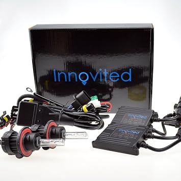 Innovited H13-3 9008 6000K Bi xenon HI/LO HID Xenon bulb x 1 pair bundle with 2 x 35W Digital Slim AC Ballast - Diamond White