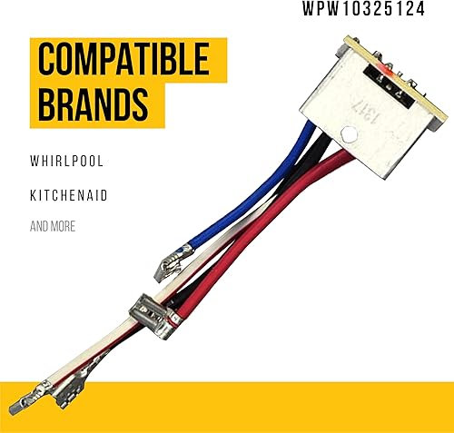 Miniatura 2 de WPW10325124 W10325124 Tablero de control de fase  Compatible con piezas mezcladoras Whirlpool KitchenAid  Sustituye AP6019577 9701268 9706595