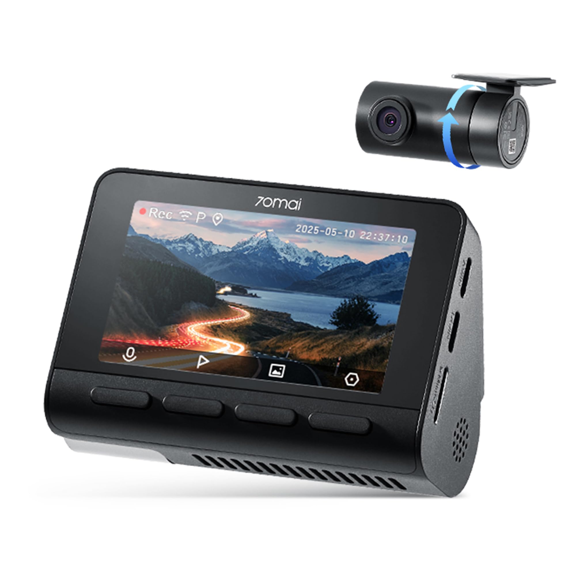 70mai A800SE Dashcam Car Front and Rear 4K UHD + 1080P Dash Cam