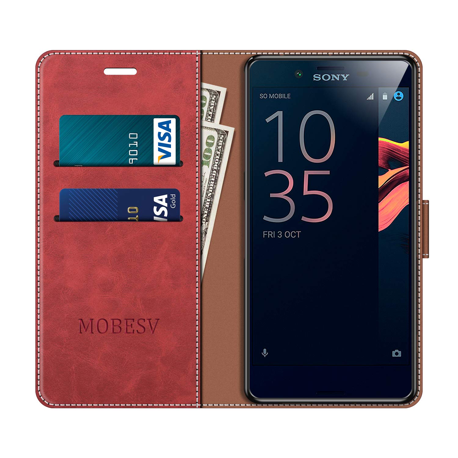 CUSTODIA S-POCKET BOOK ORIZZONTALE SILICONE FLIP CASE PER SONY XPERIA Z5 BLACK