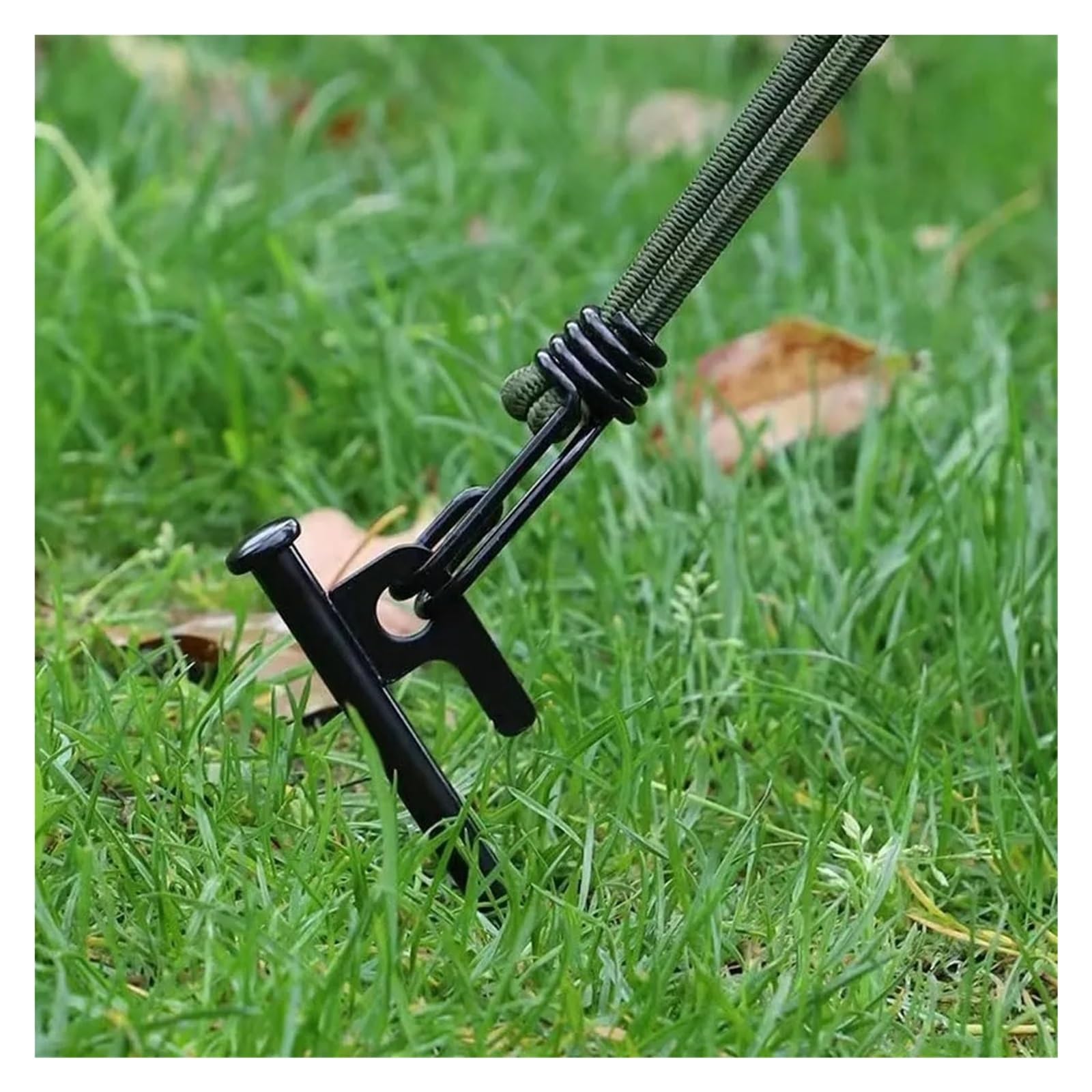Piquets de Tente Camping Robustes, 8 pièces, piquets en Acier forgé, décoration Cour, Champ Neige, Pique-Nique, incassables et Flexibles pour Le Camping, Les Voyages(40 cm)