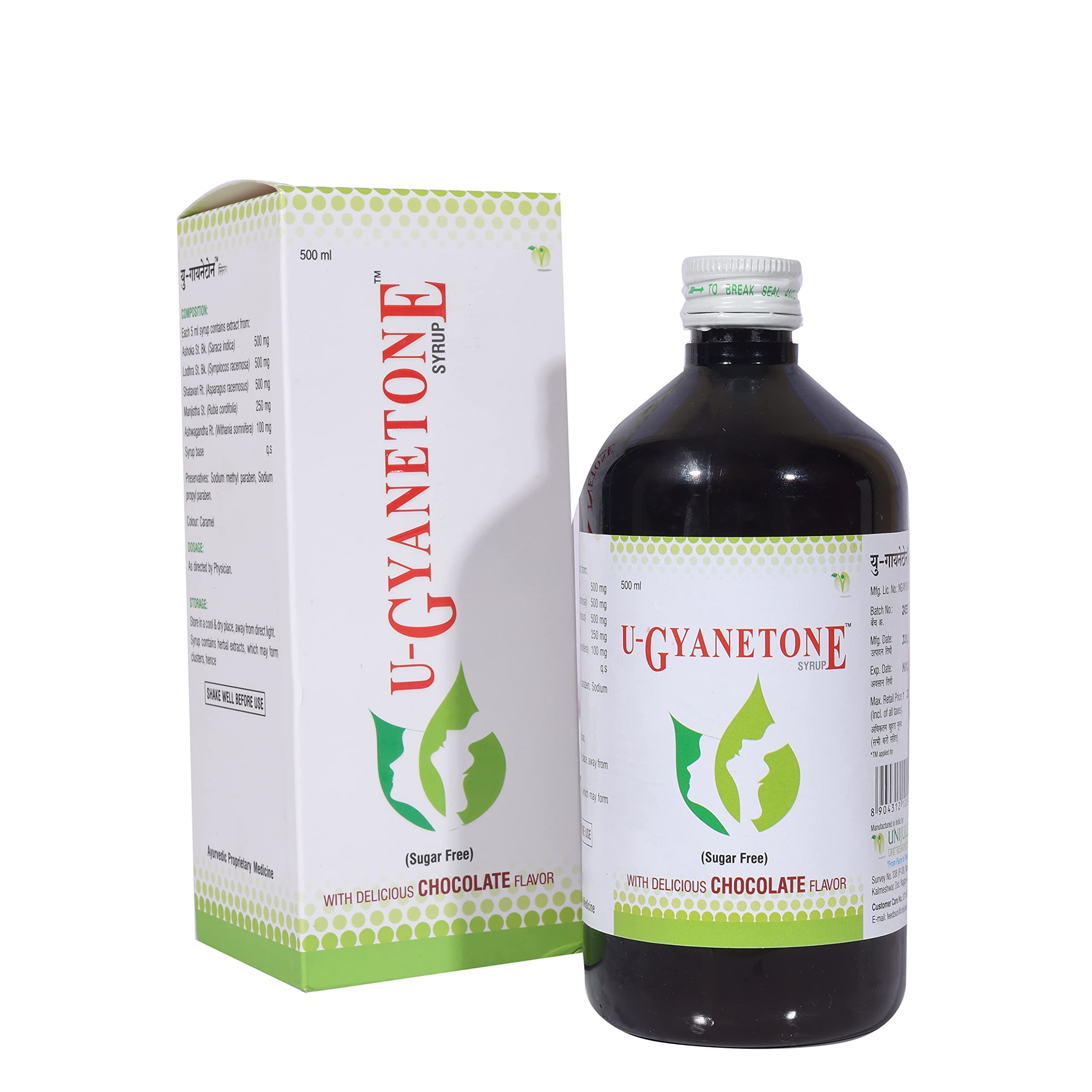 U-GYANETONE Syrup With Chocolate Flavour - Gynaecological Corrective | PCOS Management | (500 ml) (B0BP2GJ31C) Amazon Price History, Amazon Price Tracker