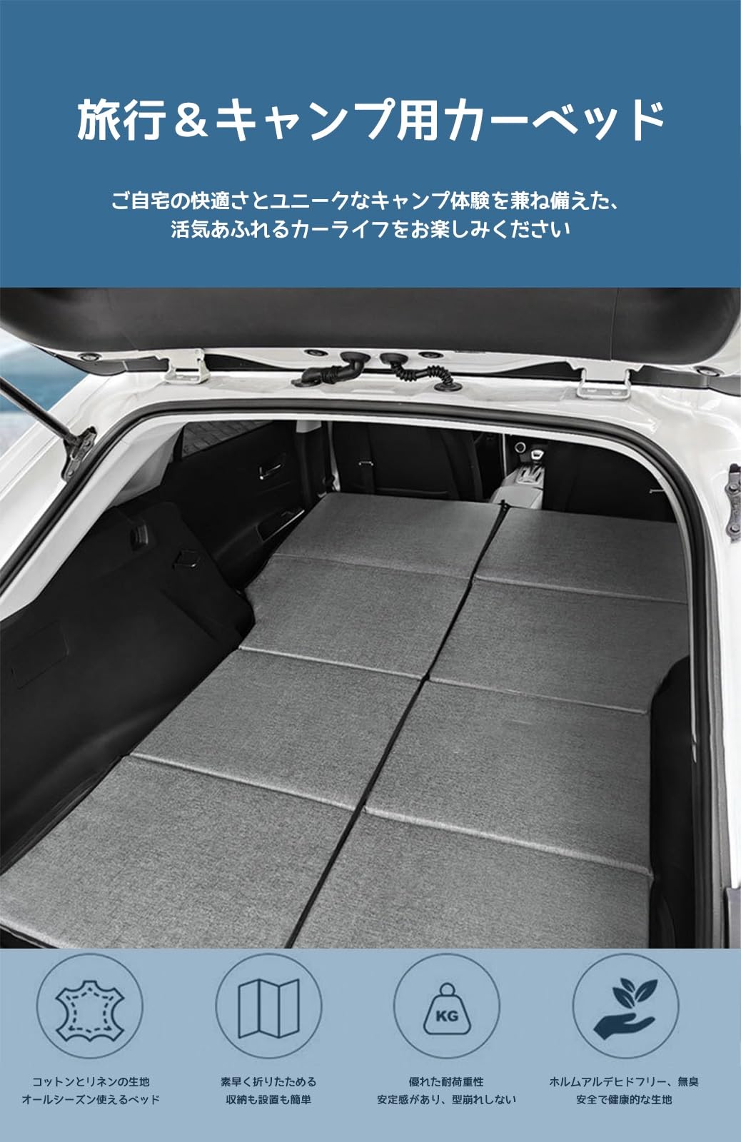 テスラ モデルY 2022年6月～現行 車中泊マット 折りたたみ式 黒 Amazon.co.jp: に適用 テスラ モデルY 2022年6月～現行 車中泊マット