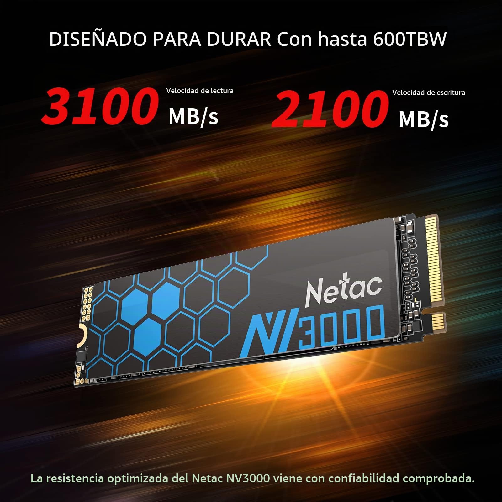 Amazon.com: Netac NV3000 SSD NVMe de 2 TB, PCIe Gen3x4 M.2 2280
