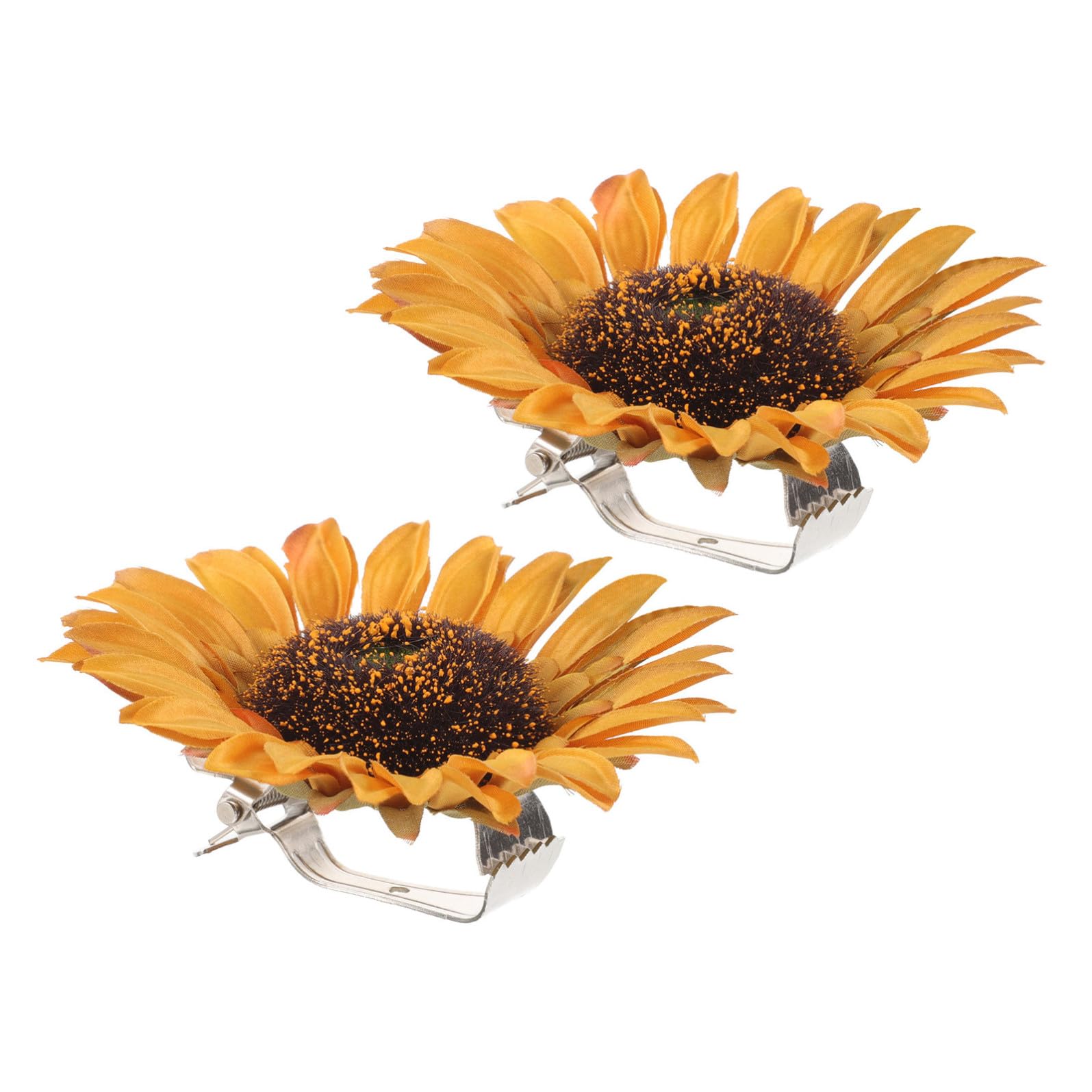 Pinze per Tende a Girasole in Metallo e Tessuto di Seta 2 Pezzi Forte Forza di Serraggio per Decorazione Tende in Hotel