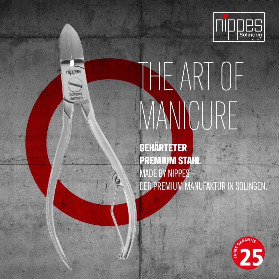 Nippes Solingen Pince à pédicure en acier inoxydable nickelé 13 cm 73 g