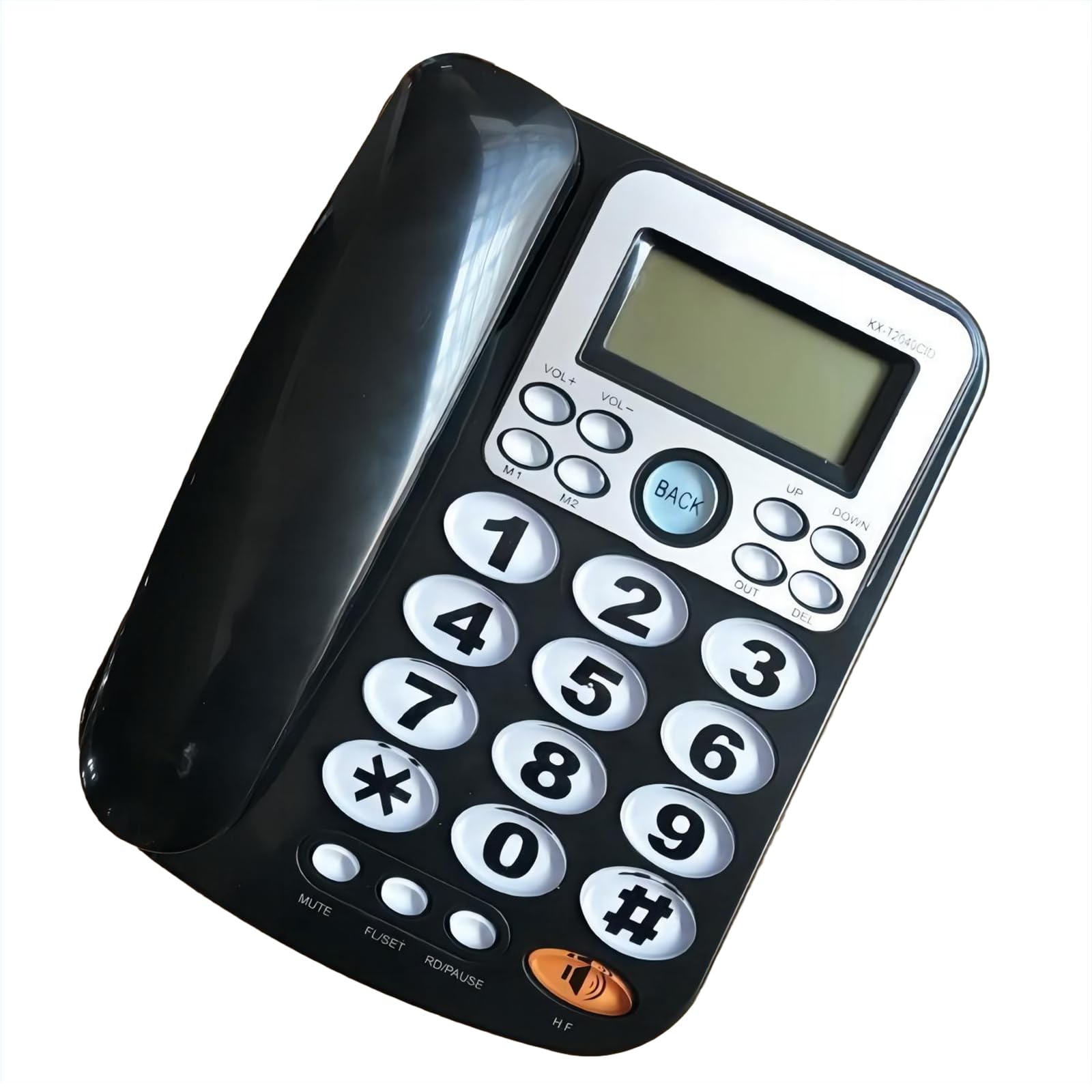 Téléphone fixe de bureau filaire avec écran LCD rétroéclairé - 8