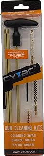CYTAC Gun Cleaning Kit for .22 Cal / .22 LR / 5.56mm Rifle and Pistol | Contains Cleaning Swab/Bronze Brush/Nylon Brush/Cleaning Rod