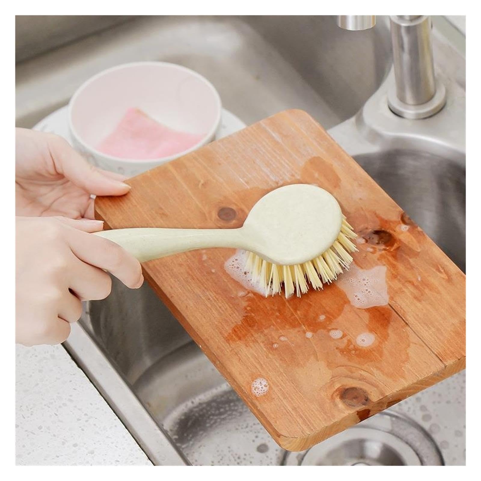 3pcs Kitchen Long Handle Cleaning Brush pour Cuisine