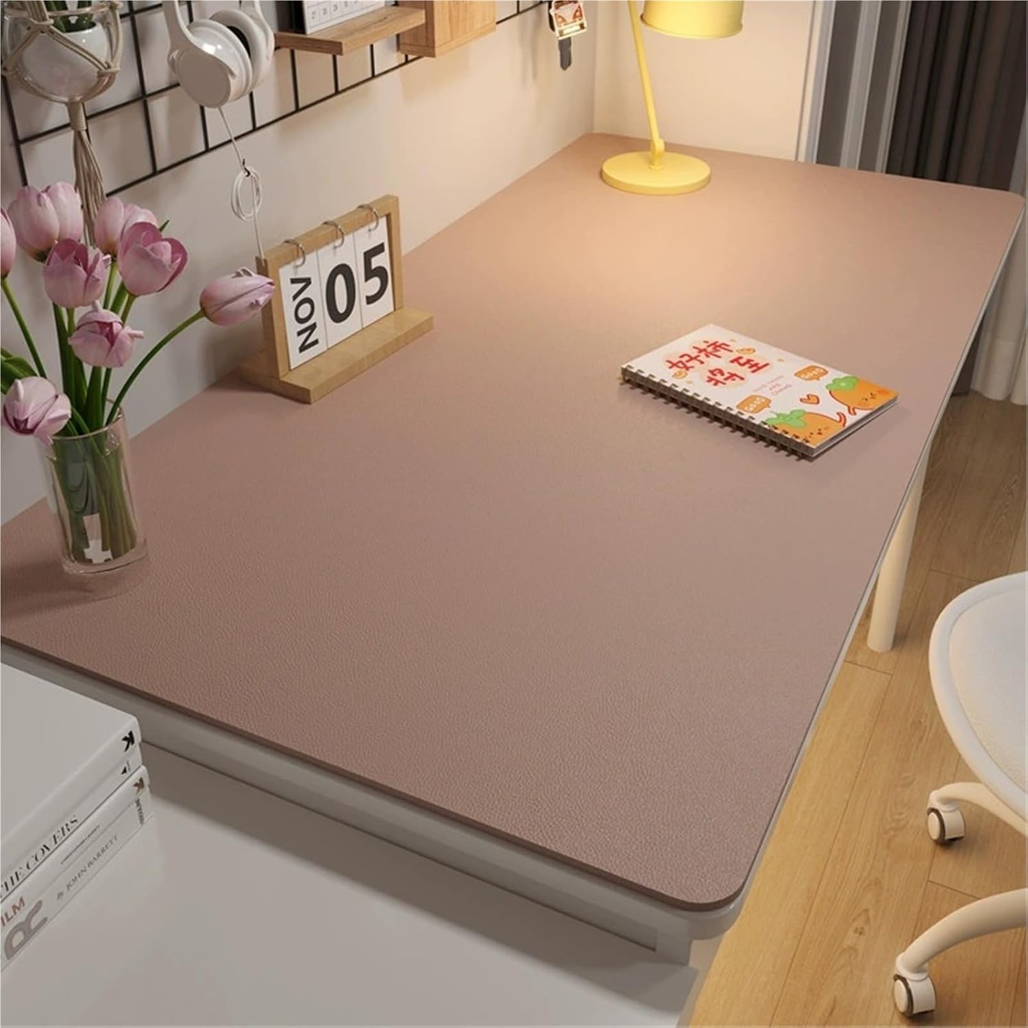 Mouse Pad Portable Large Game Table Pad Computer Keyboard Table Pad(Pink,80 * 120cm)