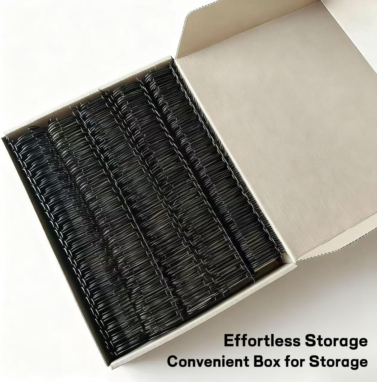 1 Inch Wire Binding Spines 50 Pack Double Loop Spiral-O Wire Binding Combs 2:1 Pitch Fits A4 Holds up to 250 Sheets for Office and School