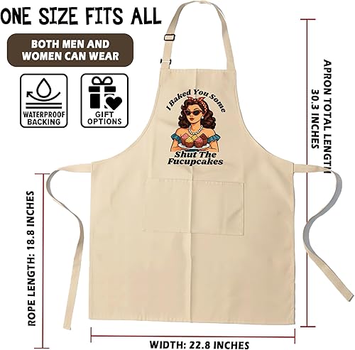 Miniatura 3 de Delantales divertidos para mujer, regalo para hornear para mujeres, día de la madre, Navidad, cumpleaños, perfecto para cocinar, barman