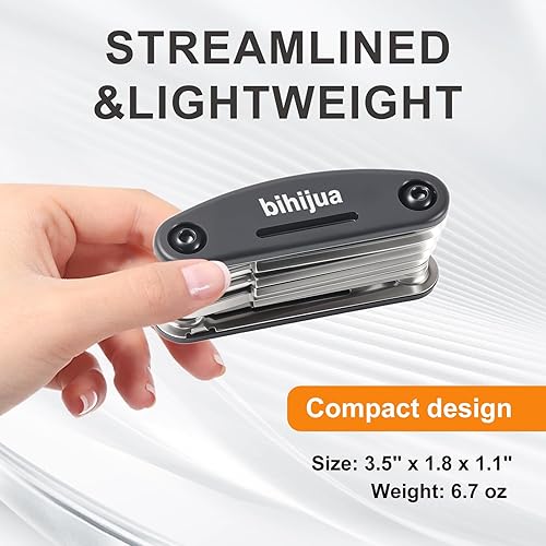 Miniatura 2 de Multiherramienta para bicicleta 16 en 1, multiherramienta para bicicleta, kit de herramientas para bicicleta con hexagonal, enchufe, llave de radios