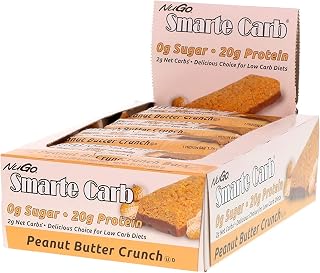 Nugo Nutrition Smarte Carb Bar - Peanut Butter Crunch - Case of 12 - 1.76 oz