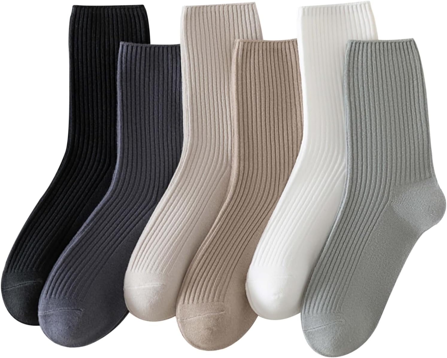 Irisbear Women's Cute Crew Socks - Soft Breathable Cotton Blend Athletic Socks for Fall Casual Shoes