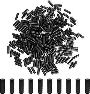 200 PCS Bike Shifter Cable Caps, Plastic Bicycle Cable End Caps Black Bike Shifter Cable Tips Caps for Road Mountain Bicycles Shifter Cable (0.2 Inch)