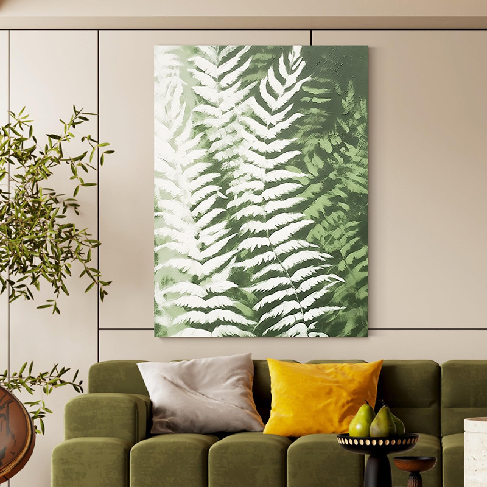 Peinture à l'huile abstraite de grande taille pour grand mur de salon