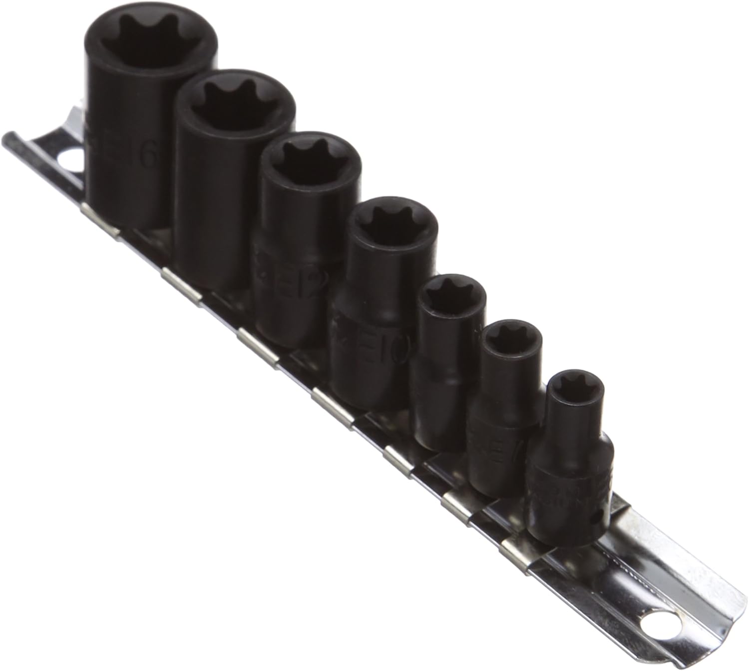 Laser 0897 Impact Star Socket Set 3/8"D, 1/4"D 7pc