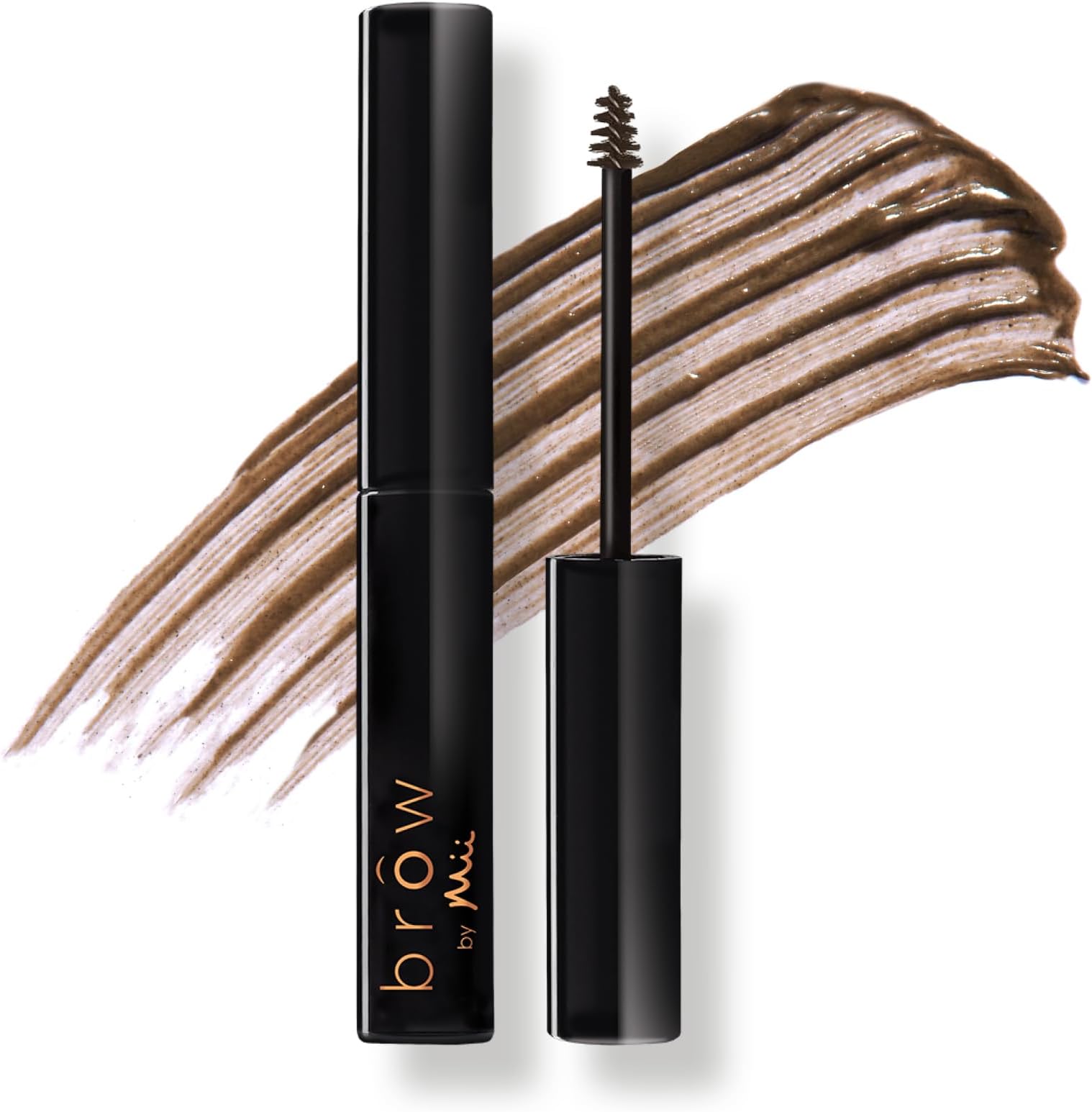 – Mii Cosmetics Brow by Mii Sculpting Brow Builder Tint, Creamy Eyebrow Mascara with Fibres, Highly Pigmented for Fuller-Looking Eyebrows, Smudge-Proof & Long-Lasting, Dark Brunette, Remarkably Medium