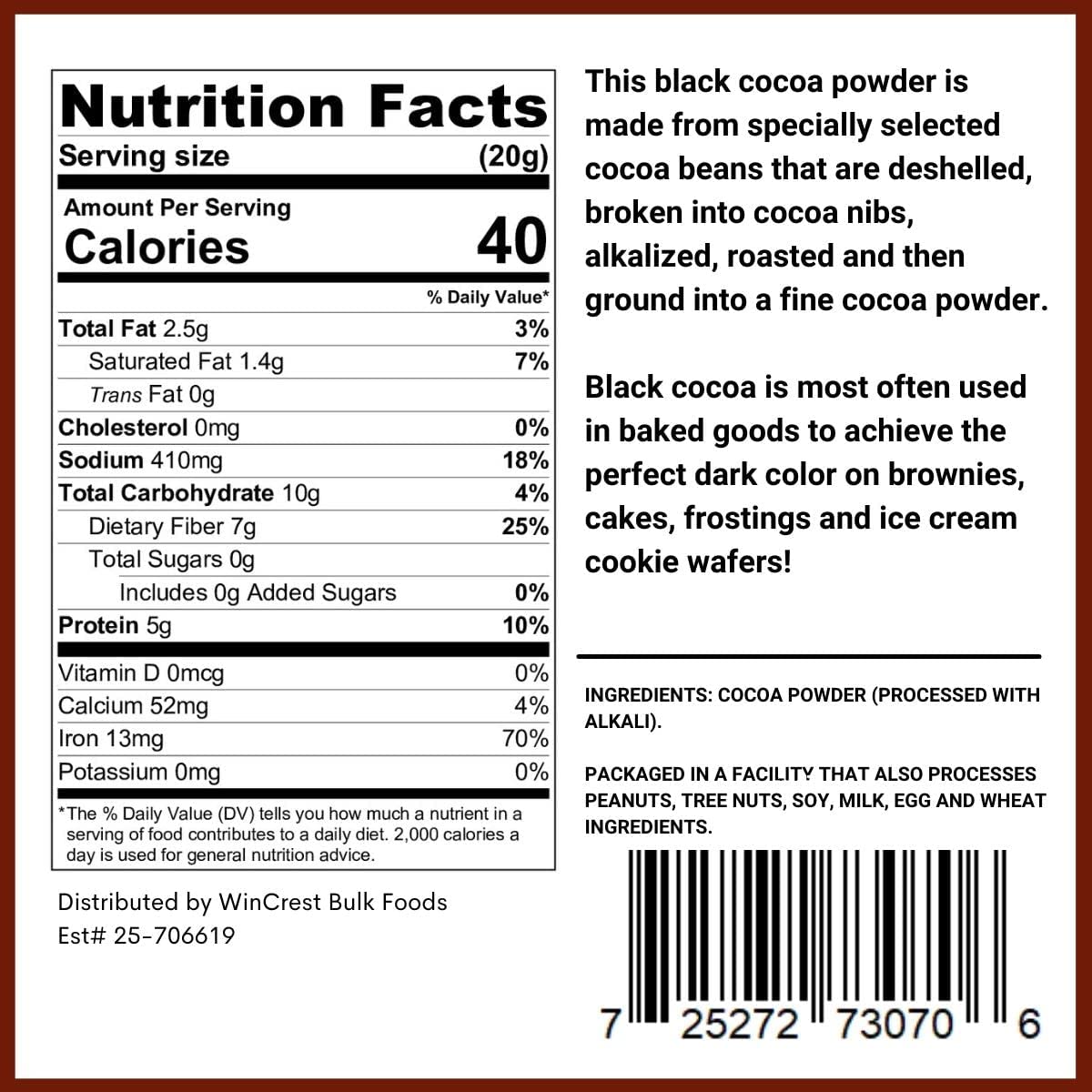 Bla Cocoa Powder - 1 Lb