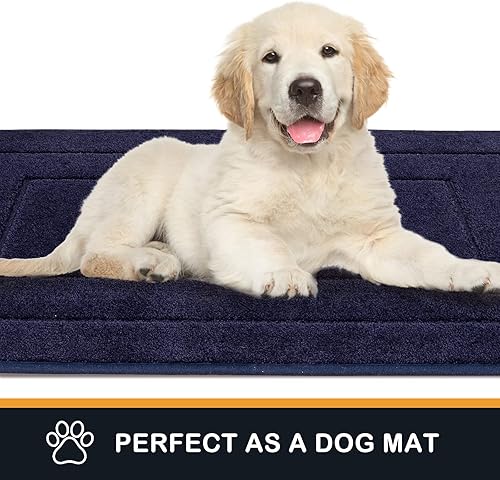 Miniatura 4 de PURRUGS Tapete para puerta que atrapa la suciedad, 24 x 59 pulgadas, antideslizante, lavable a máquina, tapete de entrada para perro, tapete de