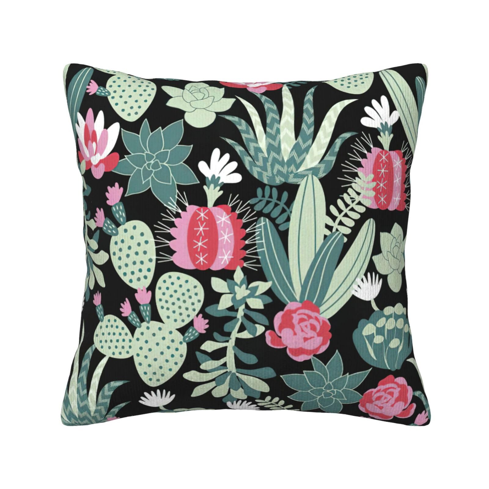 Housse de coussin carrée en velours côtelé épais et ultra doux