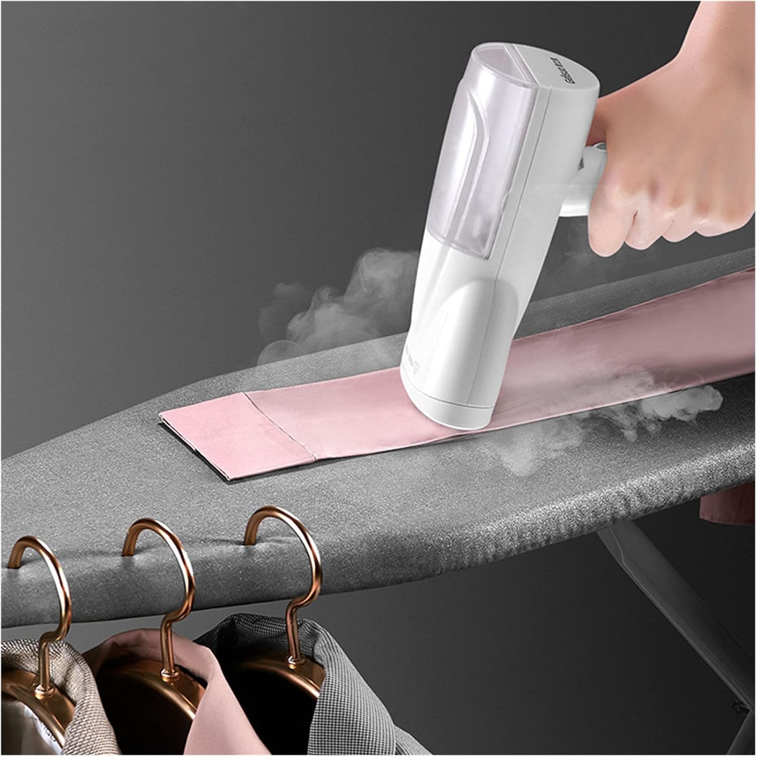 Upgrade Handheld Garment Folding Garment Steamer 3 Speed Steam Level Foldable Dry Ironing Portable For Travel Home Dorm with Brush & Measuring Cup
