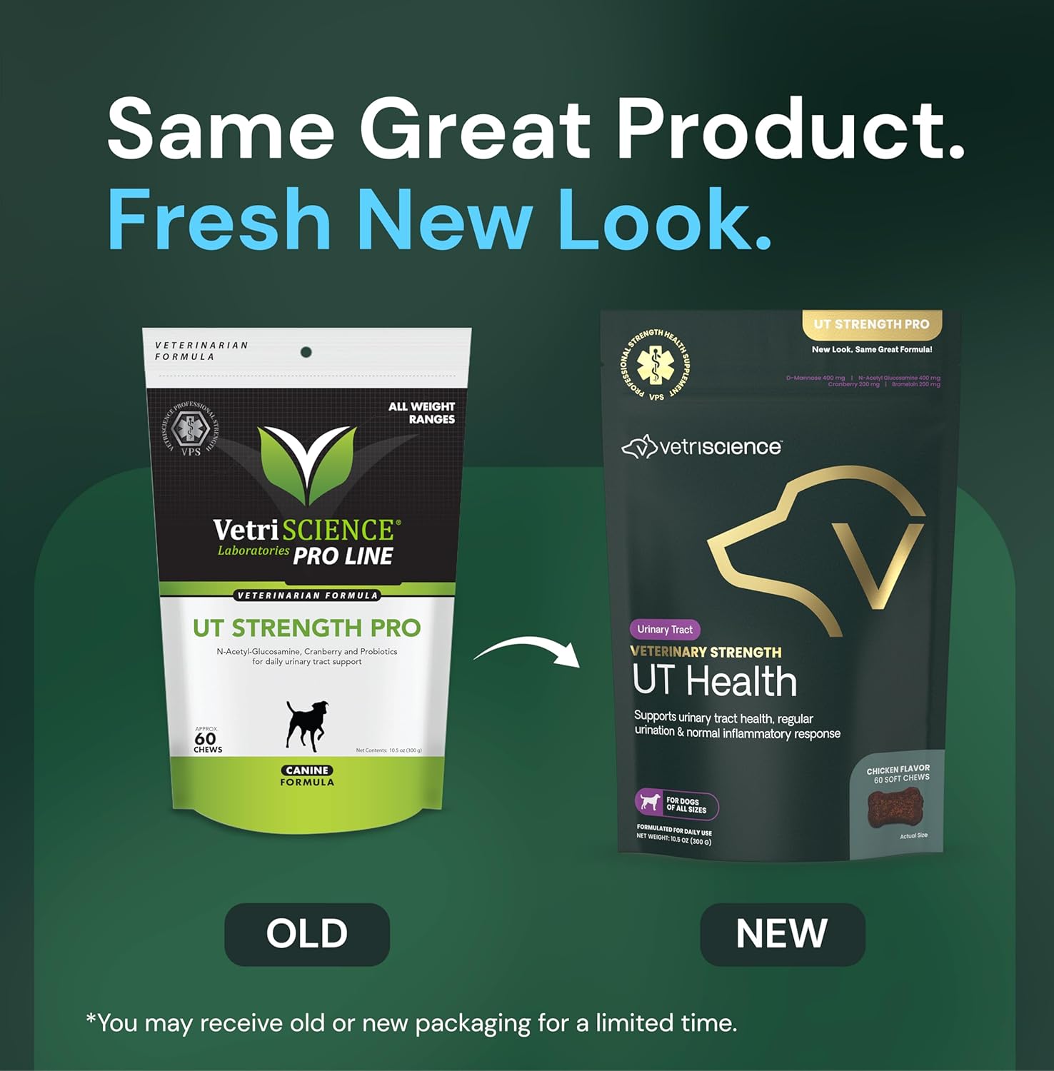 Vetriscinece Veterinary Strength UT Health Chews - Clinically Studied Supplement for Dogs - Supports Canine Urinary Wellness -Naturally Sourced - Features GanedenBC 30-60 Count, Chicken Liver Flavor