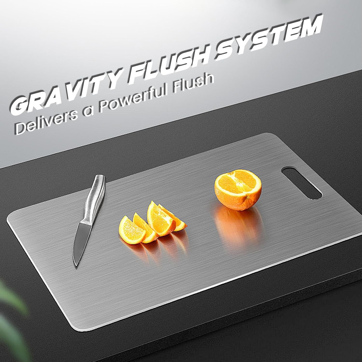 Titanium Alloy Cutting Board Pure Titanium Cutting Board，Double-Sided Versatility，The 2025 New Model for Meat，Vegetables， and Fruits