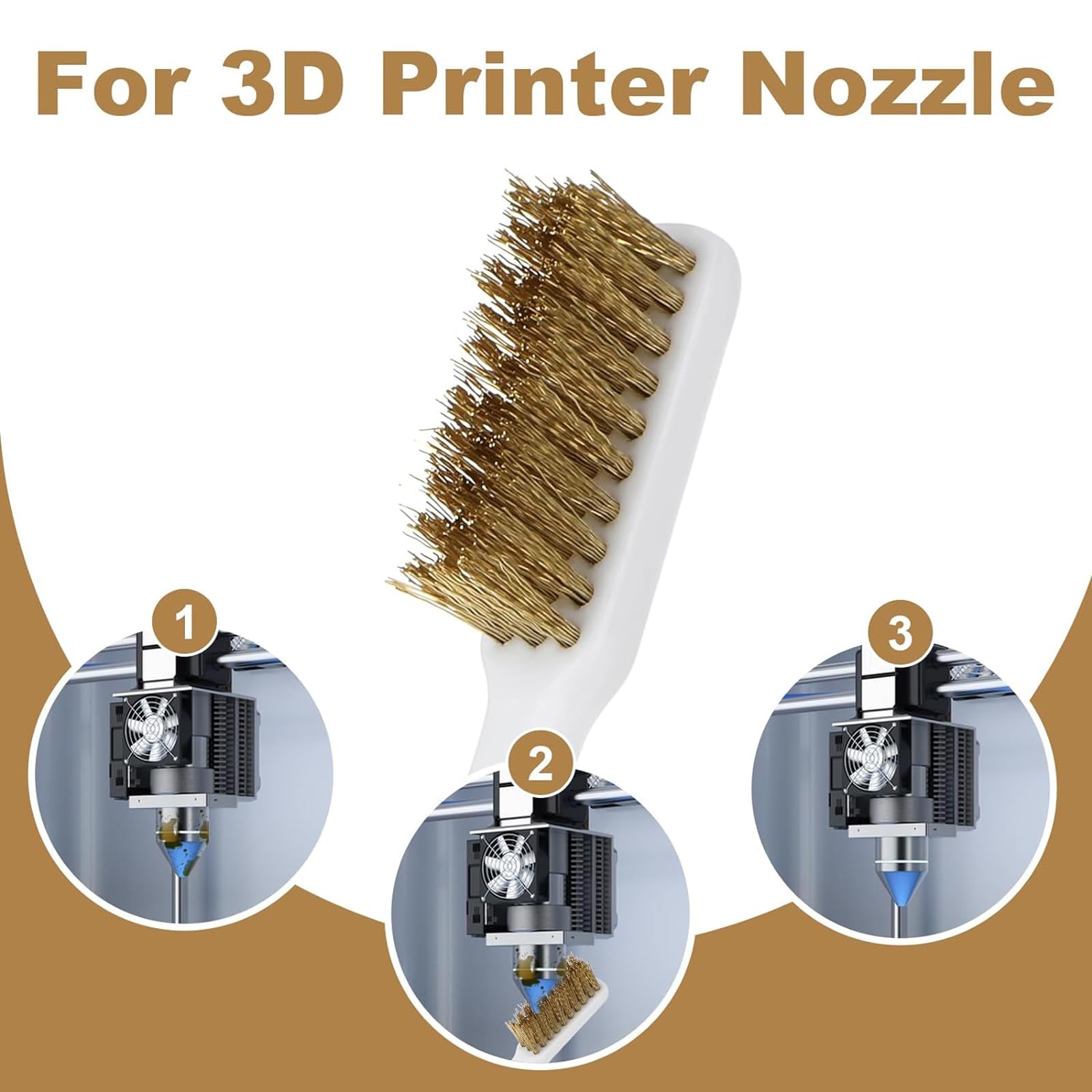 Lot De 10 Brosses Métalliques Mini Petite Brosse De Nettoyage En Laiton