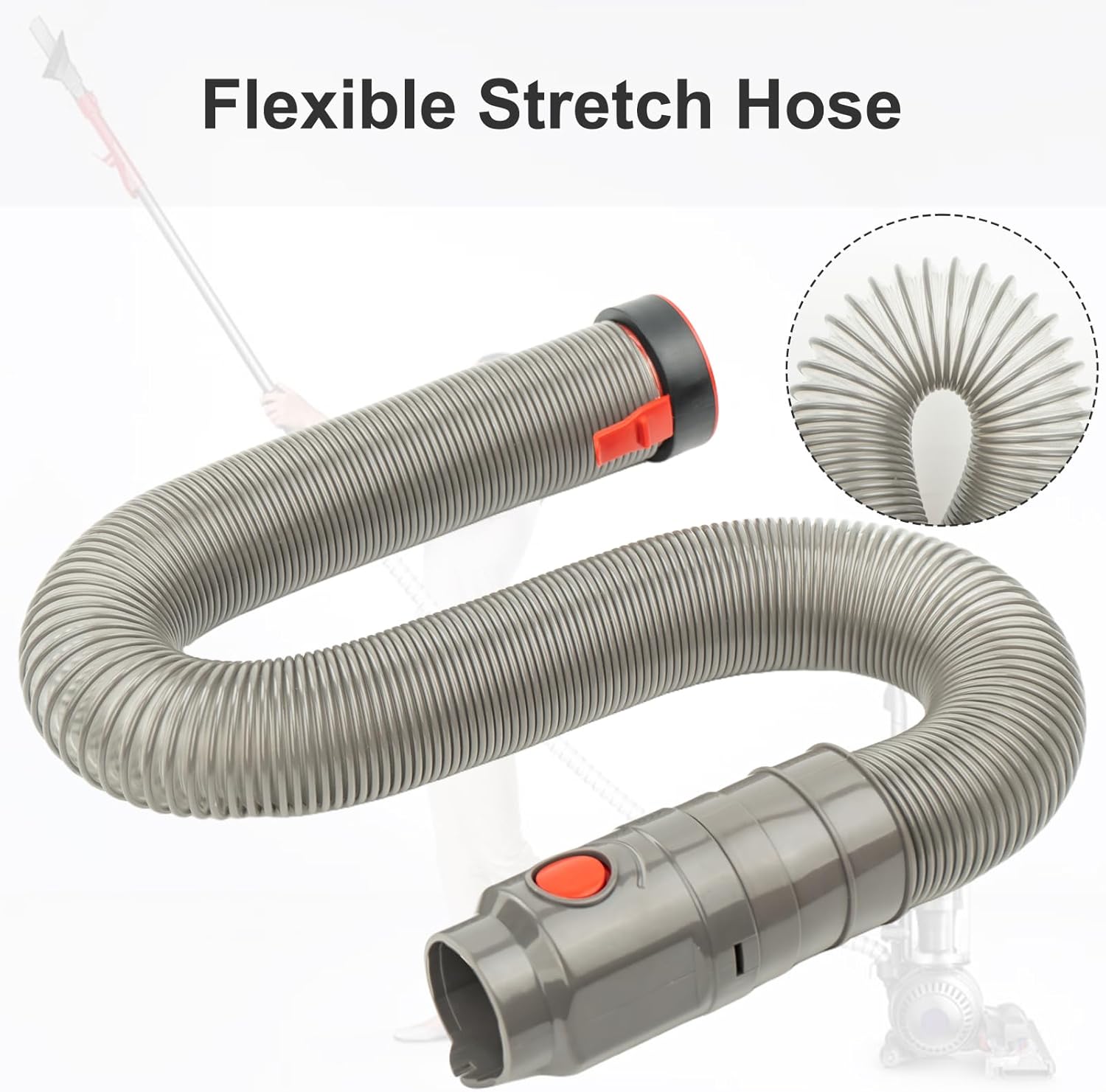 Upgraded Stretch Hose Filter Replacement Compatible with DC41 DC65 DC66 Ball Animal 2 UP13 UP20 Upright Vacuums, Include Extension Hose, Pre and Post-Filter (920640-01 920769-01)