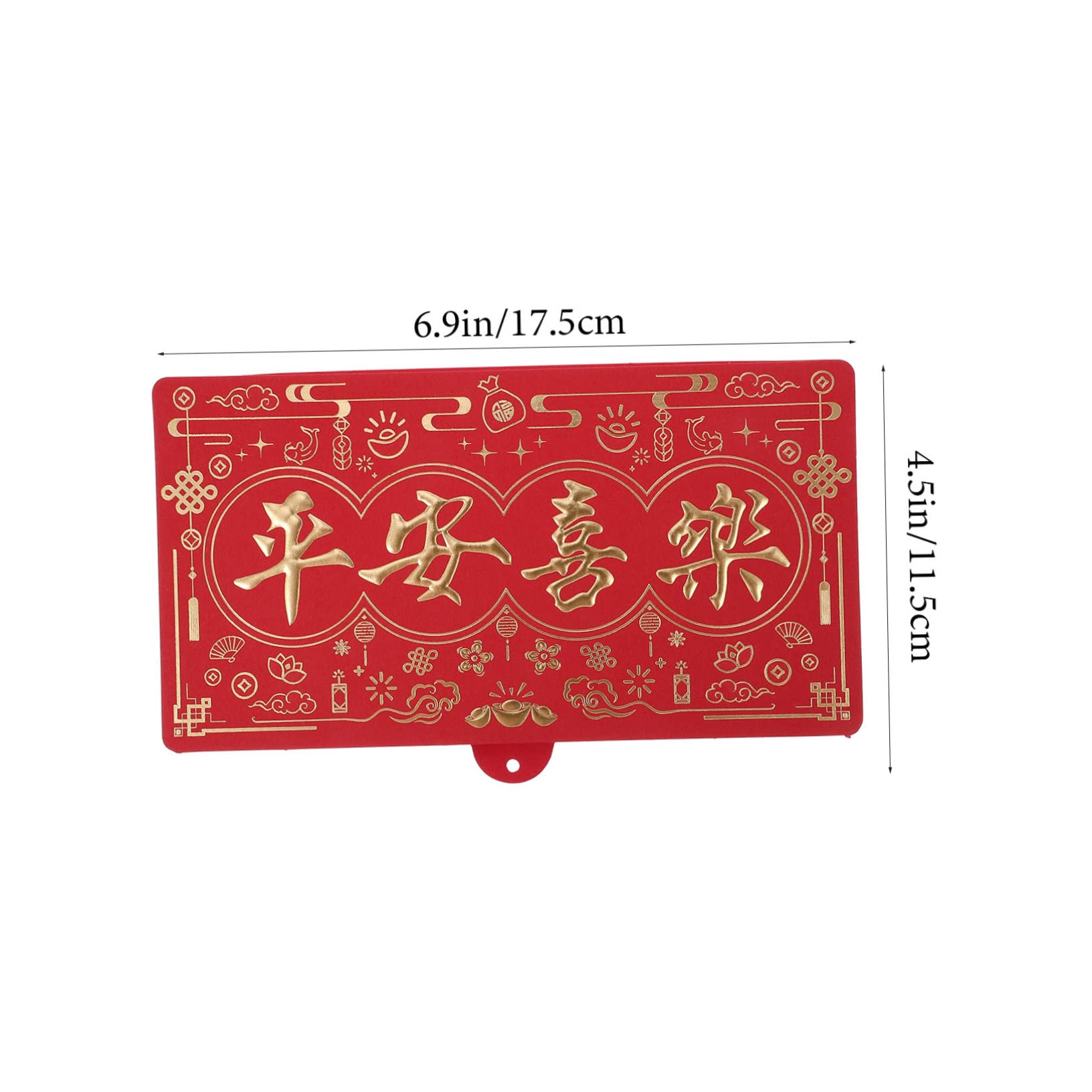 VILLCASE 20piezas Rojos Decorativos Año Del Conejo Envelopes De Dinero De Año Diseño Para Celebraciones y