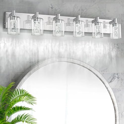 Miniatura 18 de SineRise Luz de tocador con 3 modos de color (3000K/4000K/6000K), lámpara de baño LED de protección ocular, lámpara de pared moderna regulable sobre