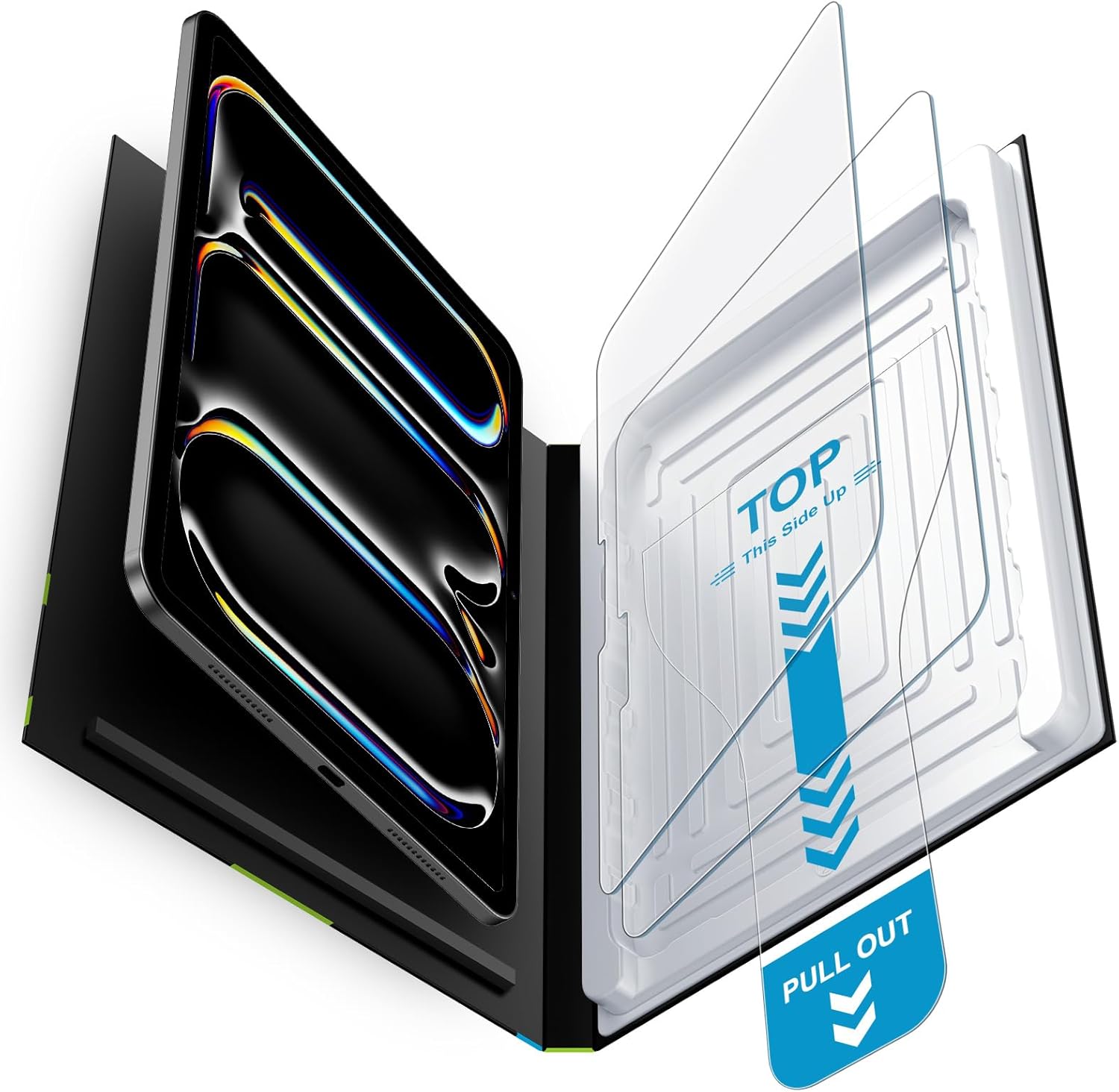 Mothca 2 Pack Matte Glass Screen Protector for iPad Pro 13-inch M5 2025 / M4 2024 with Quick Installation Tray, Anti-Glare & Anti-Fingerprint Tempered Glass, Smooth as Silk, Apple Pencil Support